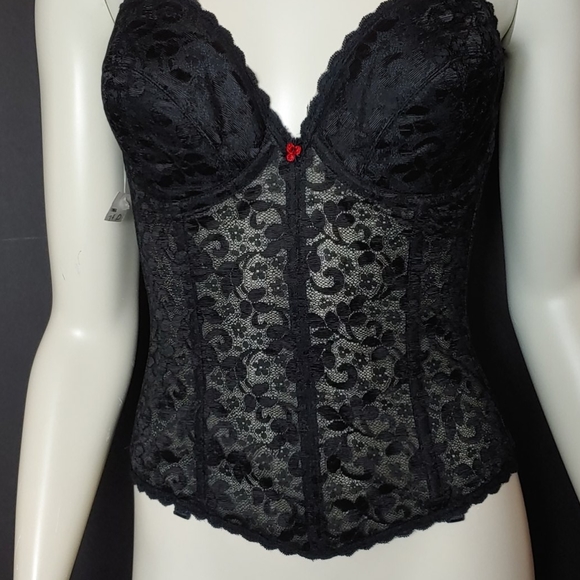 Carnival Other - NWT Vtg Carnival 34D Bustier Corset Bra 313 Black